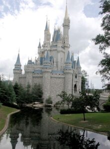 Magic Kingdom Cinderella's Castle old paint