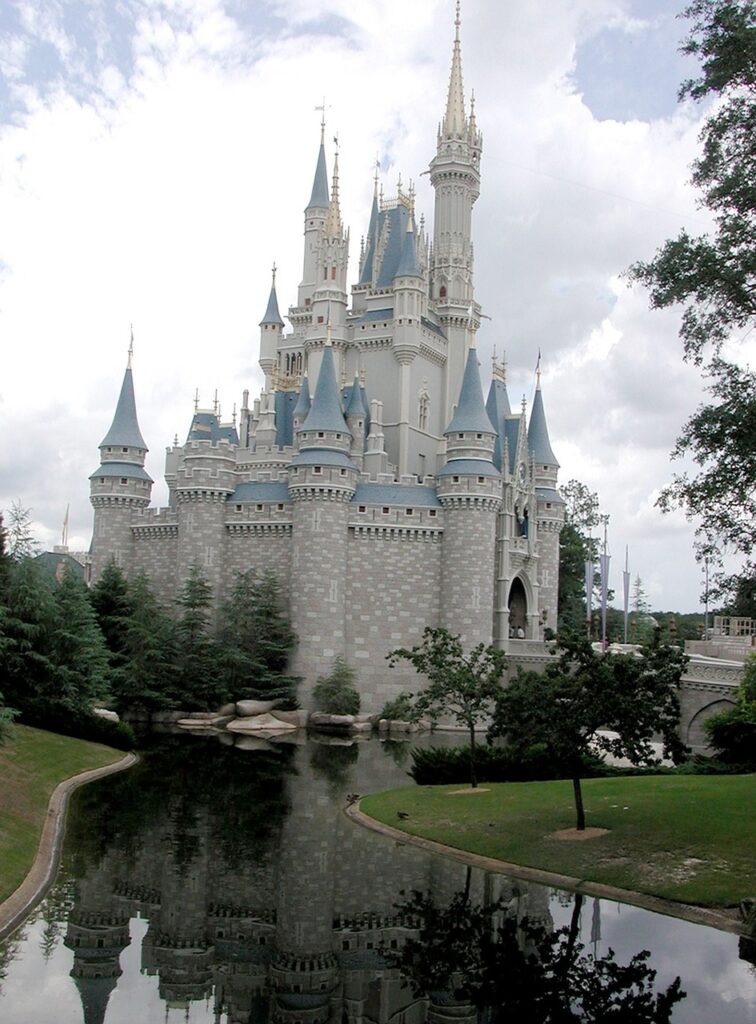 Magic Kingdom Cinderella's Castle old paint