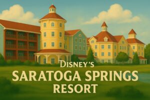 Stylized rendition of Saratoga Springs Resort
