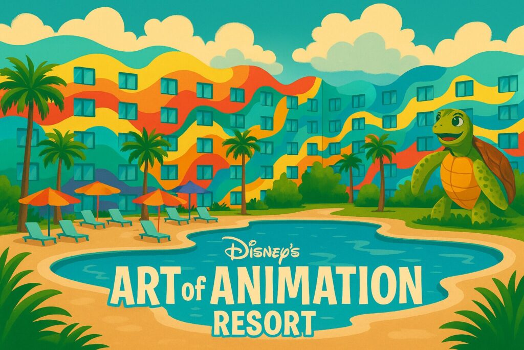Stylized rendition of Art of Animation Resort