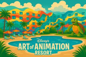 Stylized rendition of Art of Animation Resort